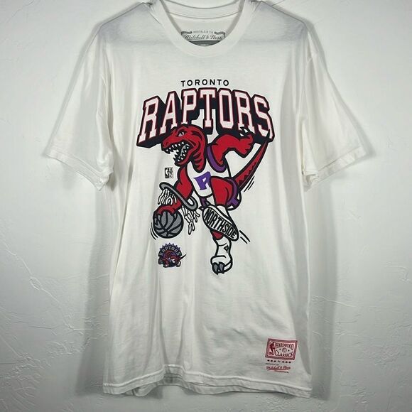 🏀 TORONTO RAPTORS NBA Graphic Tee Hardwood Classics Mitchell & Ness - PERFECT - Picture 1 of 8